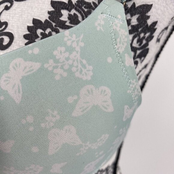 Jessica Simpson Light Blue Butterfly Print Push-Up Bra 34B - Picture 4 of 9